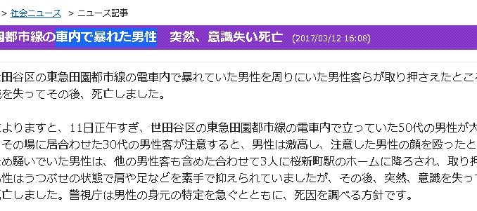 田園都市線のあばれ